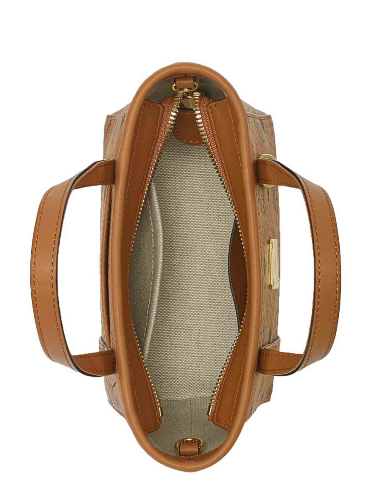 Mcm Extra-mini  Bag In Visetos In Brown