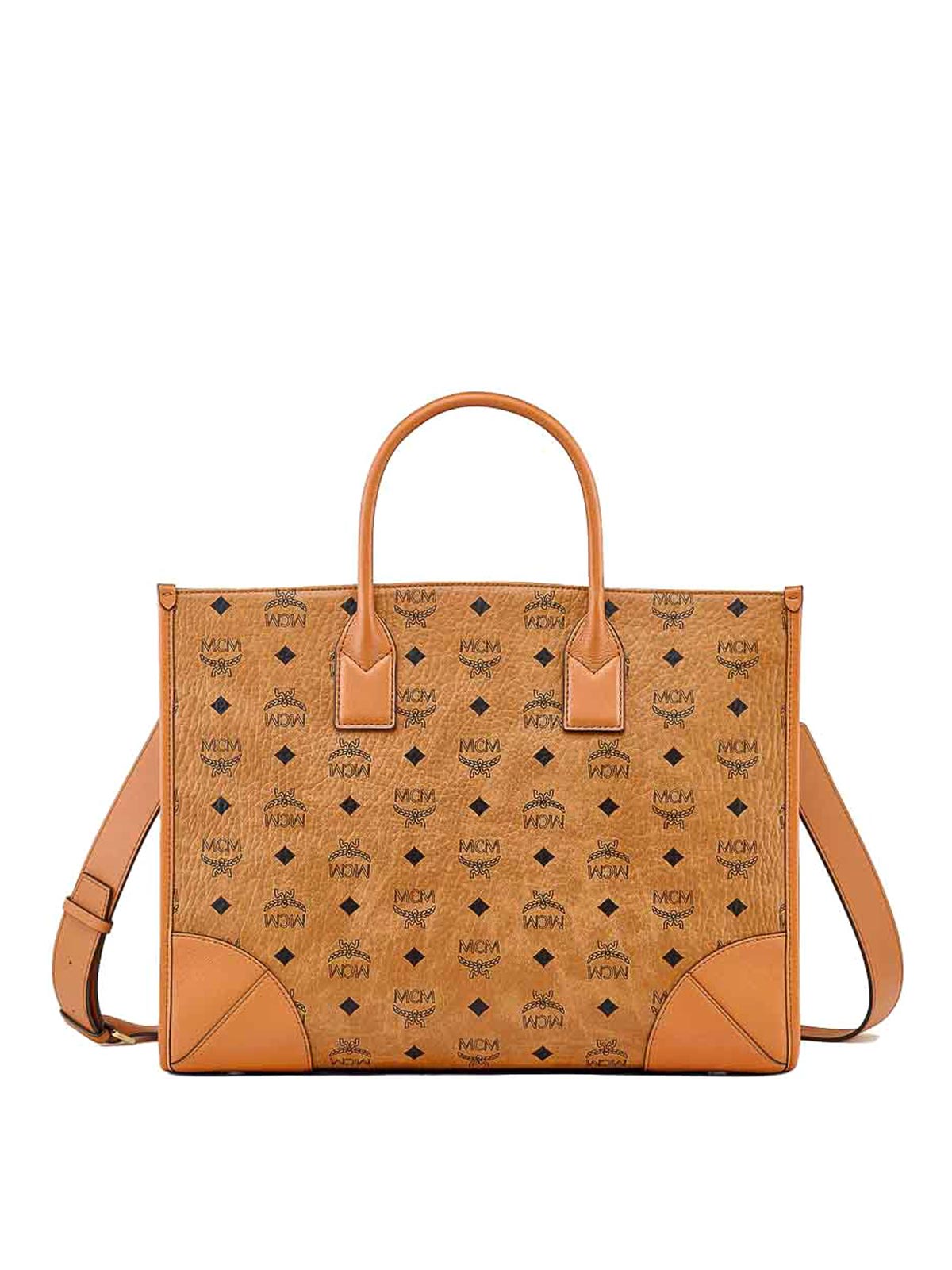 Mcm Tote Large In Brown