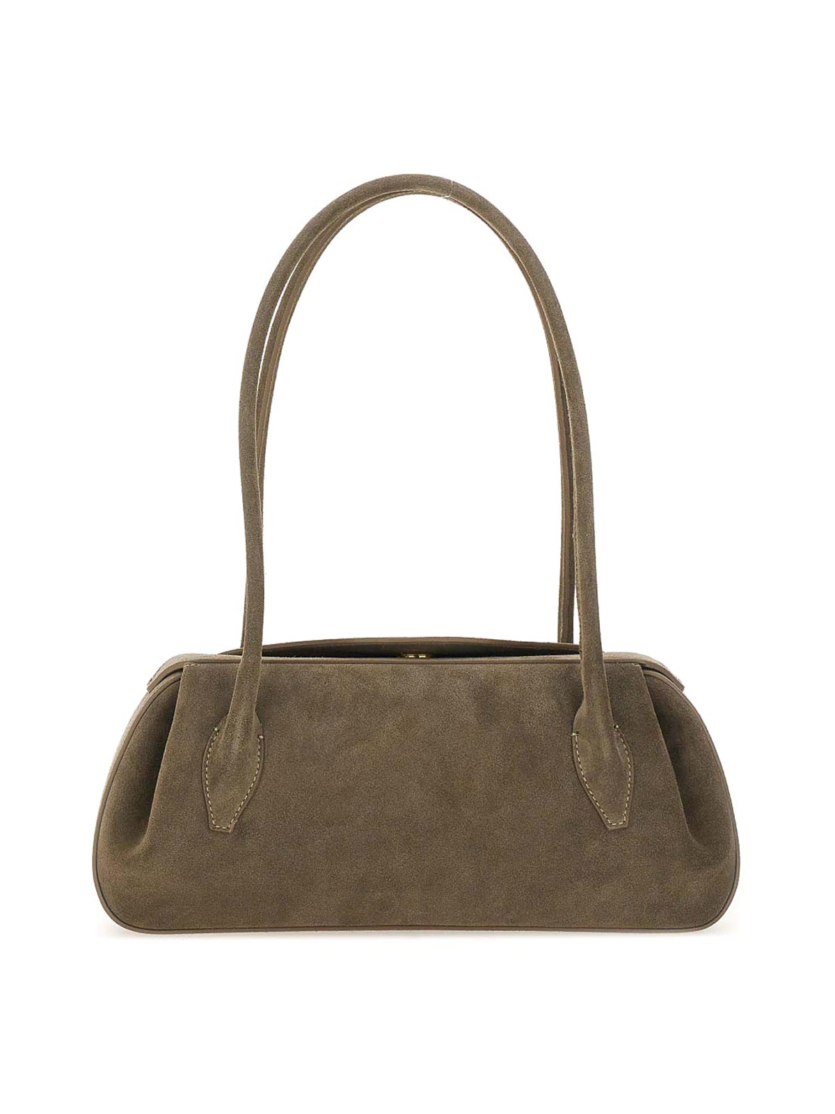 Yuzefi Double Handles Rectangular Shoulder Bag In Gray