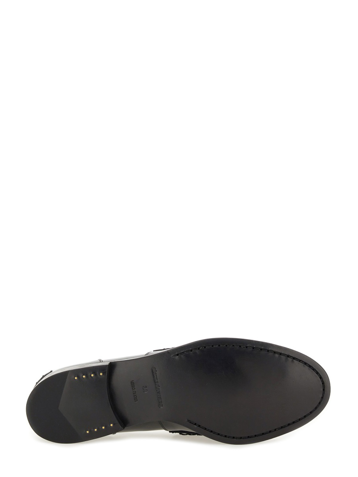 Alexander Wang Glossy Black Loafers With Decorative Strap And Elegant Silhouette In Black