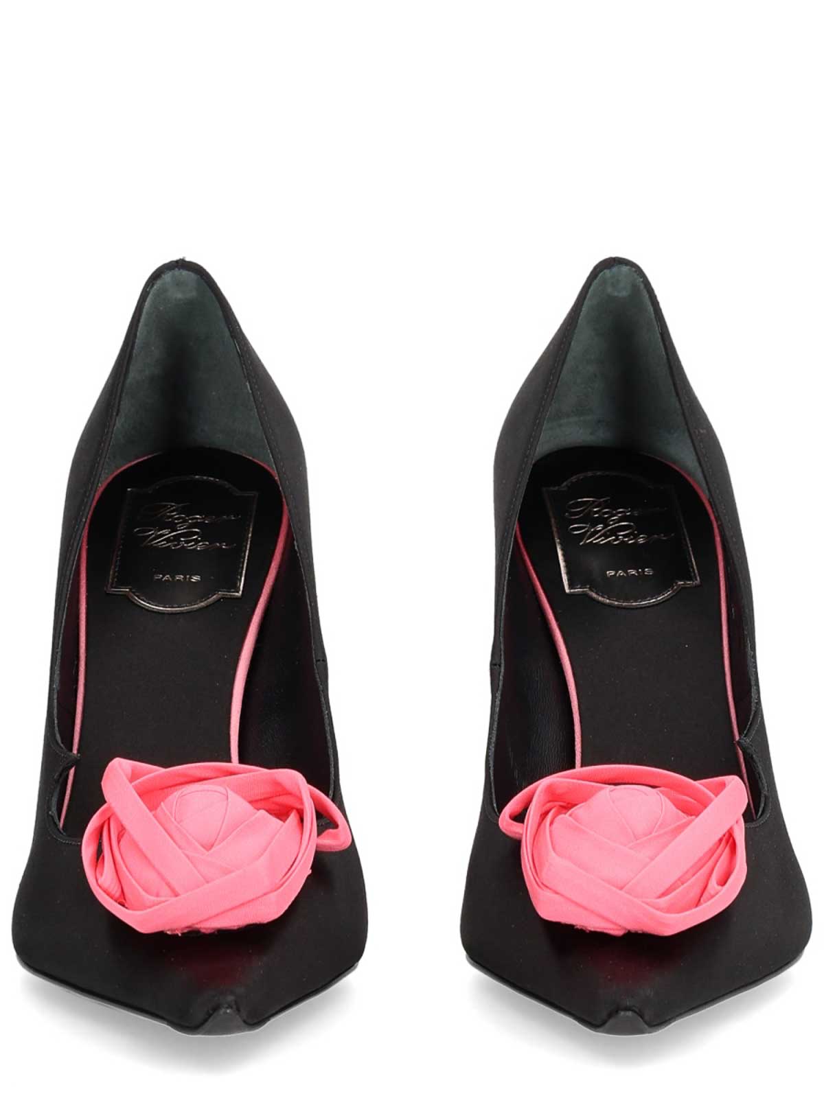 Roger Vivier Dcollet Rose Vivier In Black