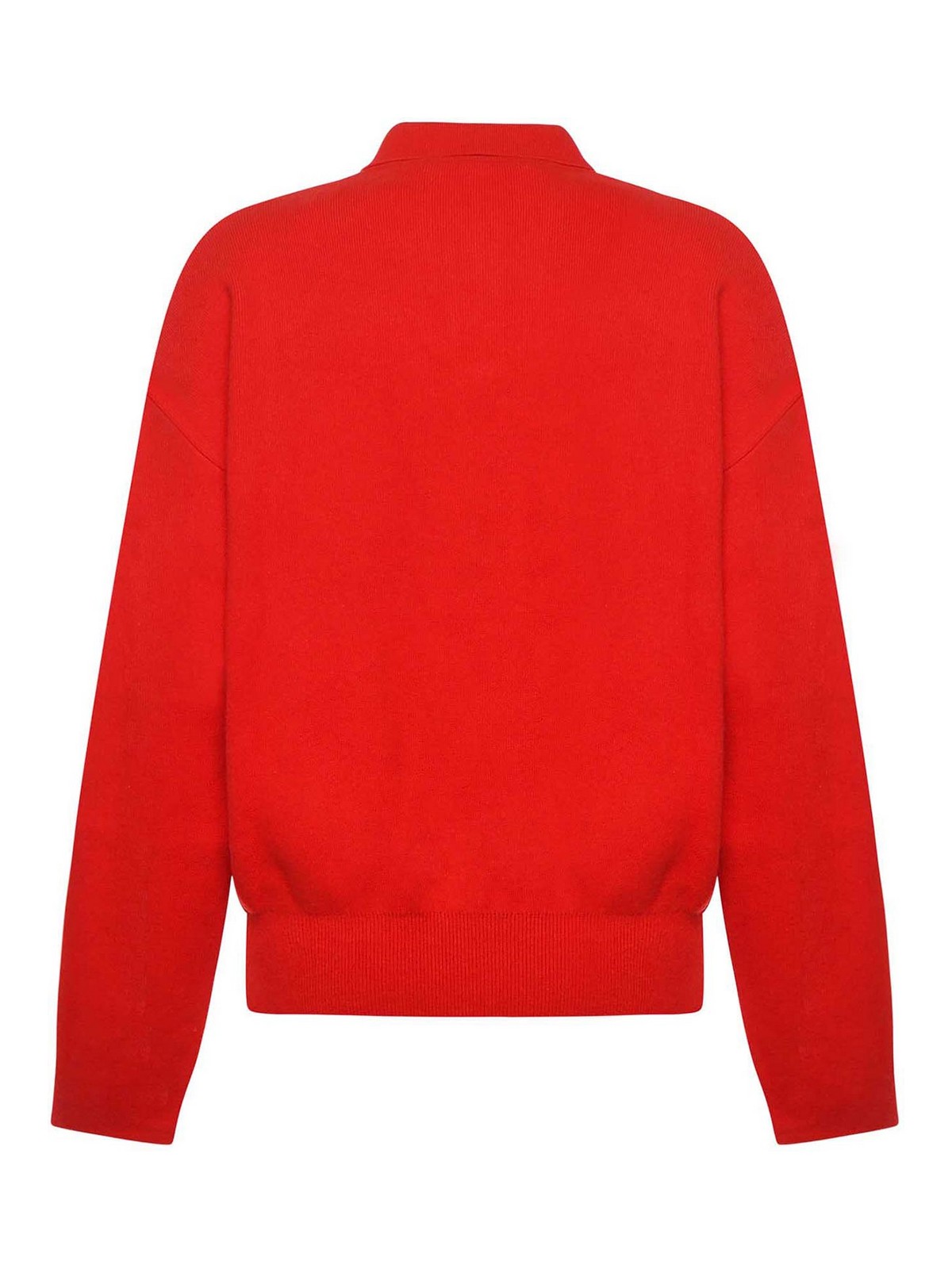 Jacquemus La Maille Vereuse Ball Sweater In Red