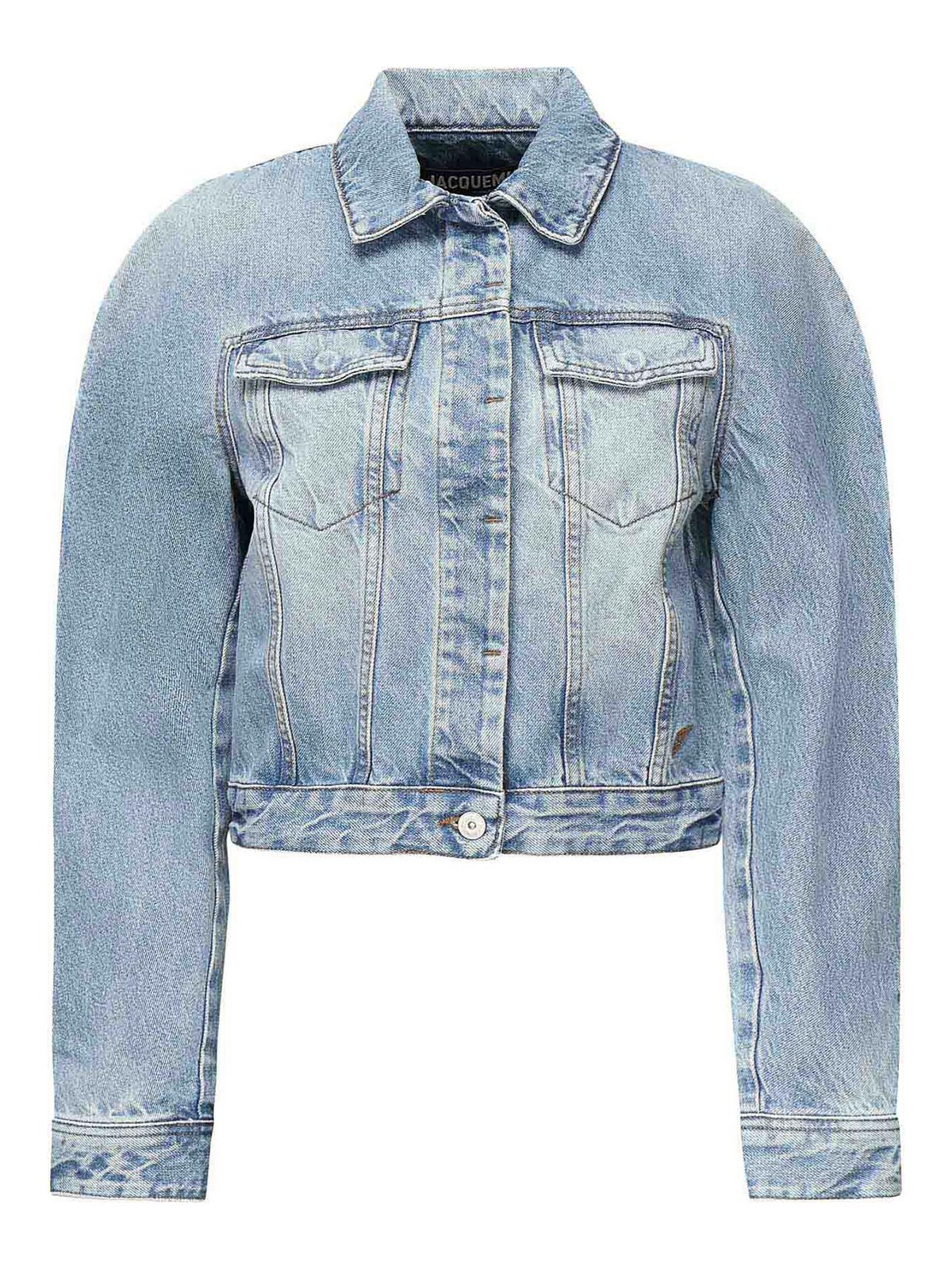 Jacquemus La Veste De Nmes Oval Jacket In Blue
