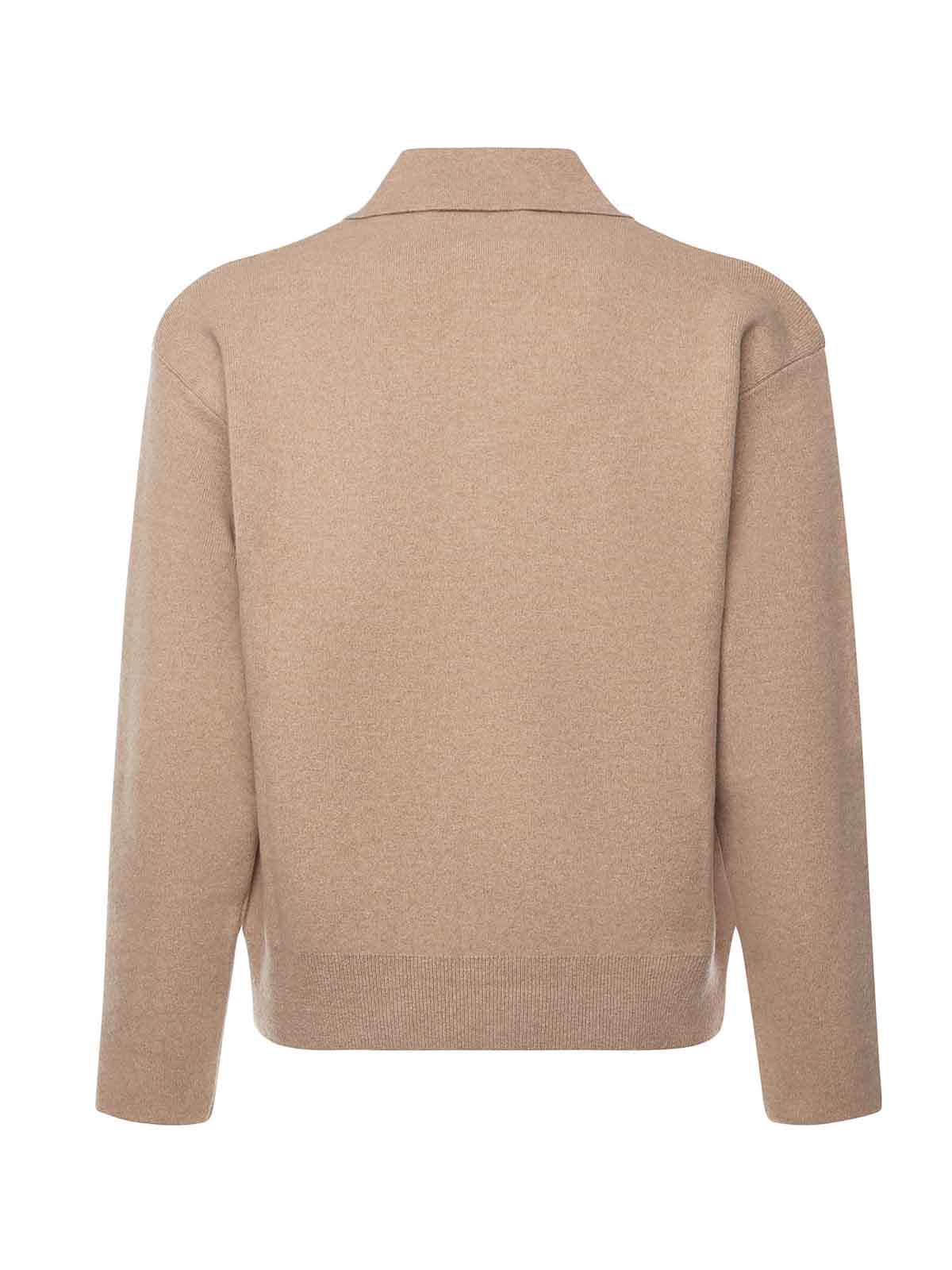 Jacquemus La Maille Vereuse Ball Sweater In Sand