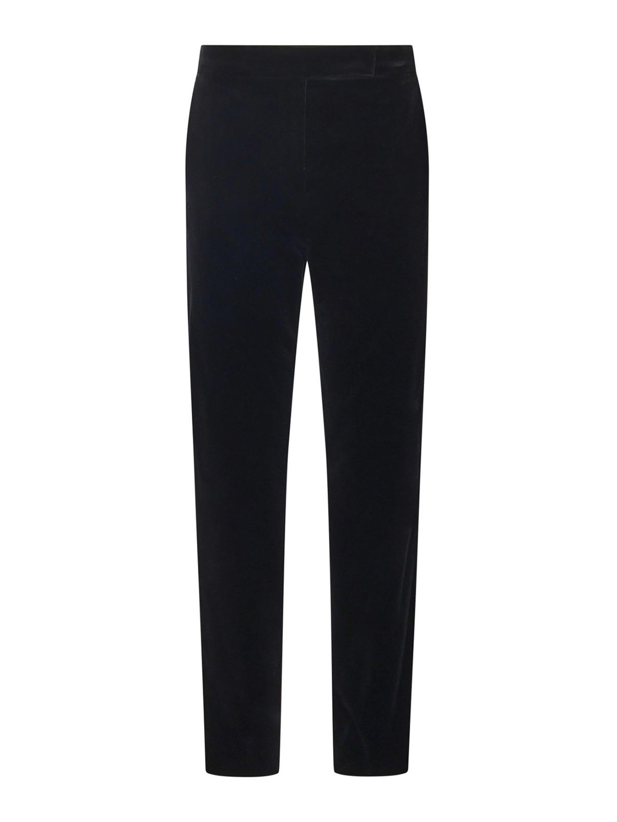 Max Mara Stretch Wool Trousers In Black