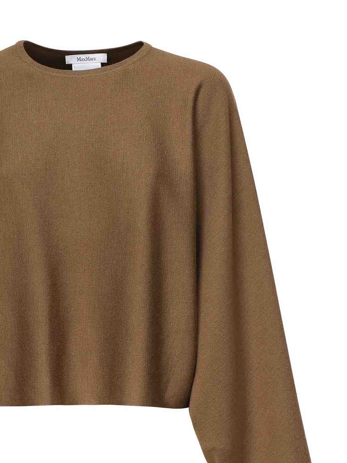 Max Mara Wool Yarn Sweater In Sand