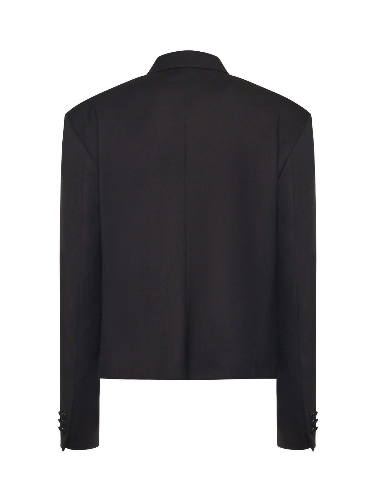 Nineminutes Cropped Tuxedo Blazer In Black