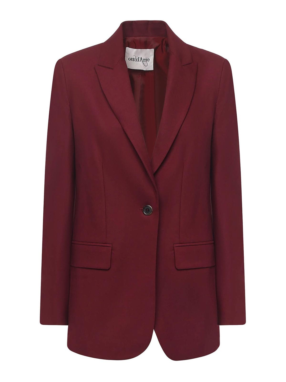 Ottod'ame Wool Blend Blazer In Black