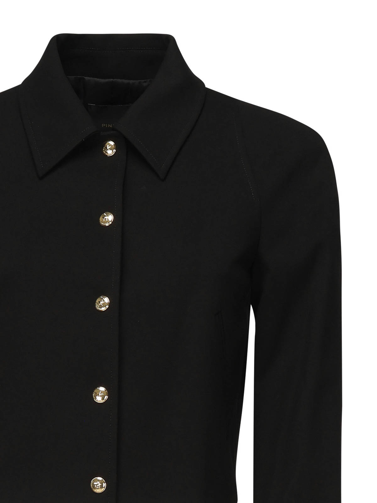 Pinko Guazzetto Cropped Jacket In Black