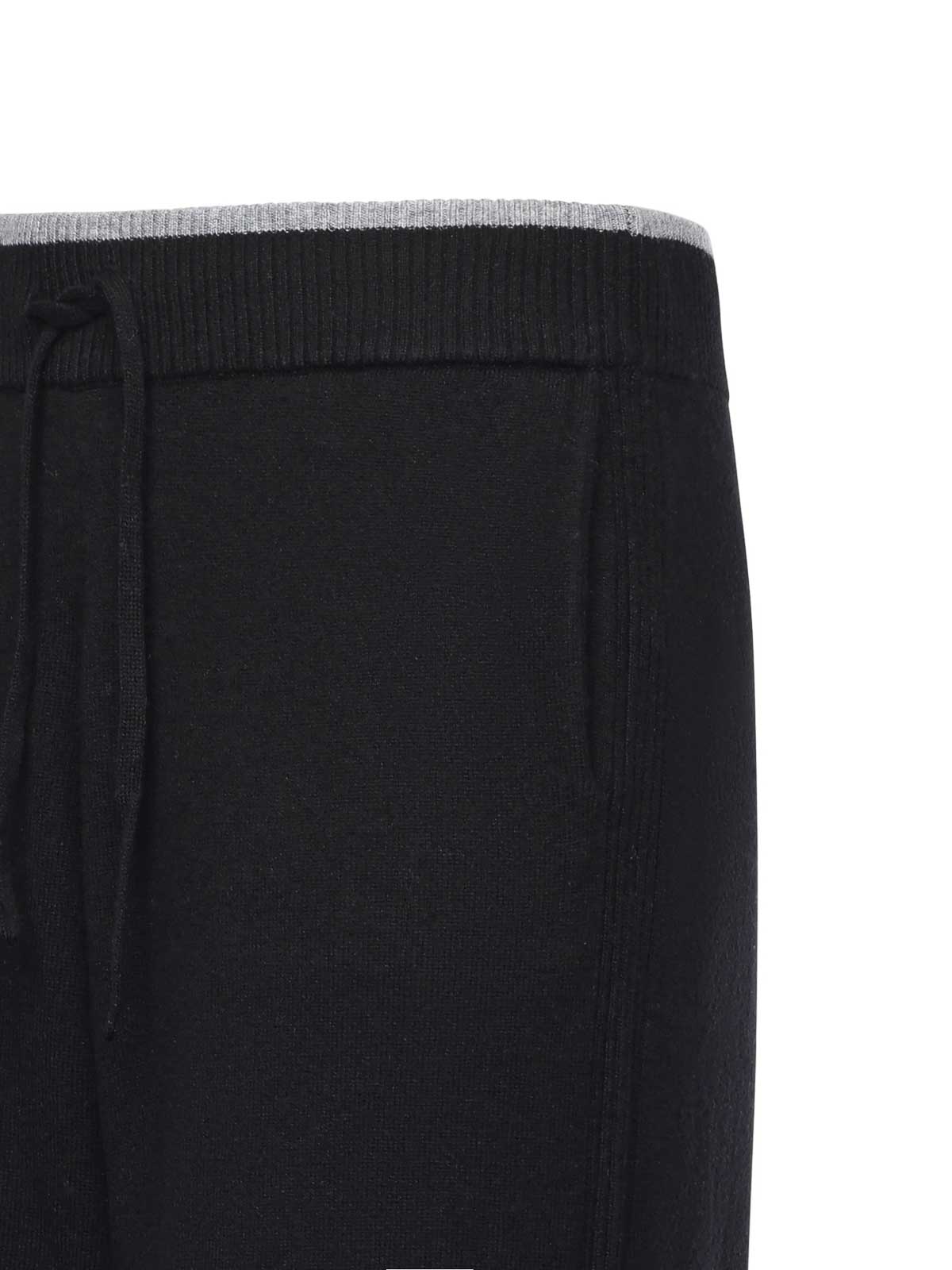 Pinko Veraguas Wool And Cashmere Pants In Black