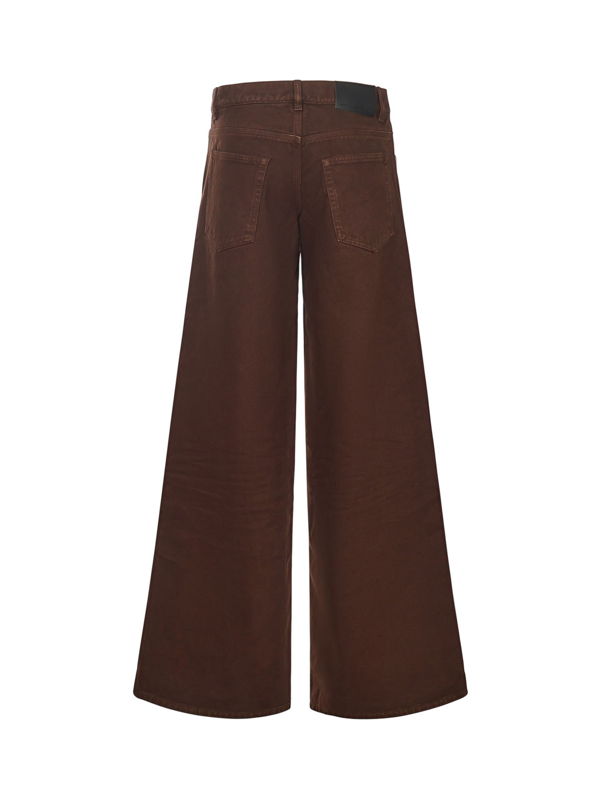 Stella Mccartney Wide-leg Denim Jeans In Brown