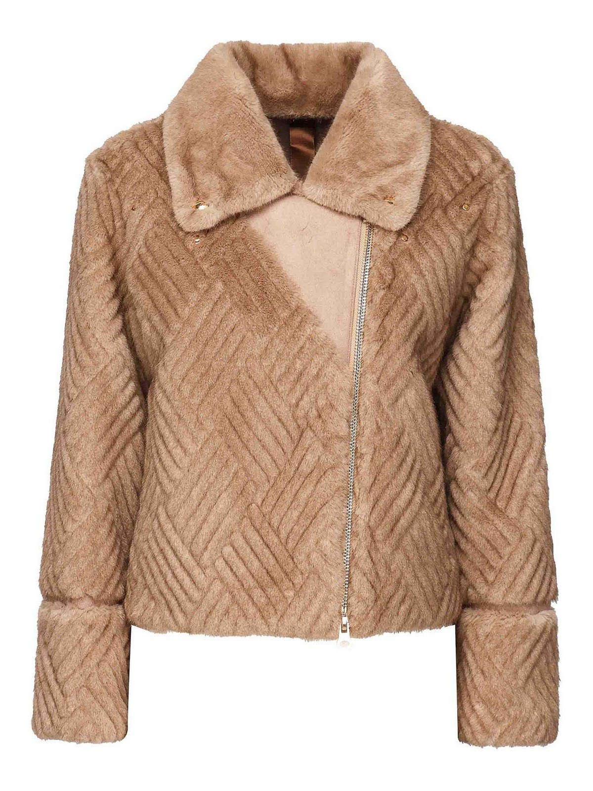 Glox Wool Jacket In Sand