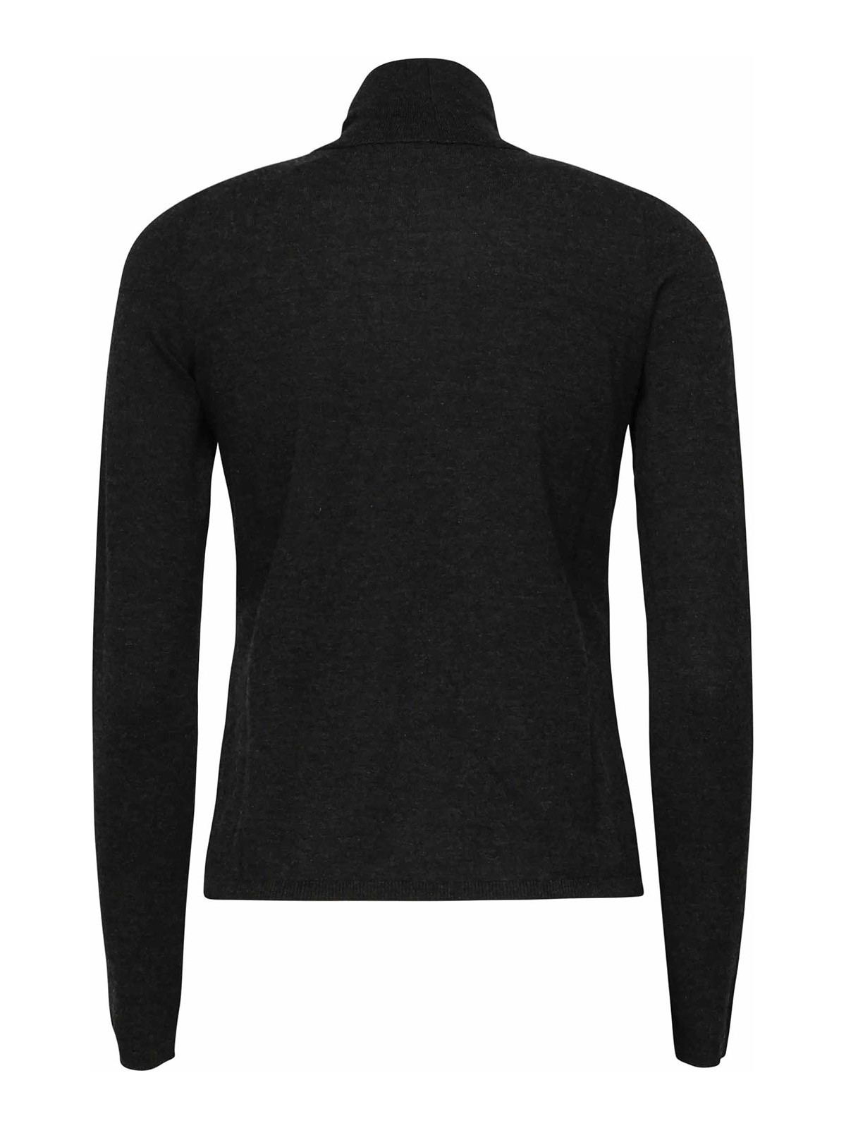 Max Mara Adda Tight-fitting Turtleneck Sweater Runway In Gray