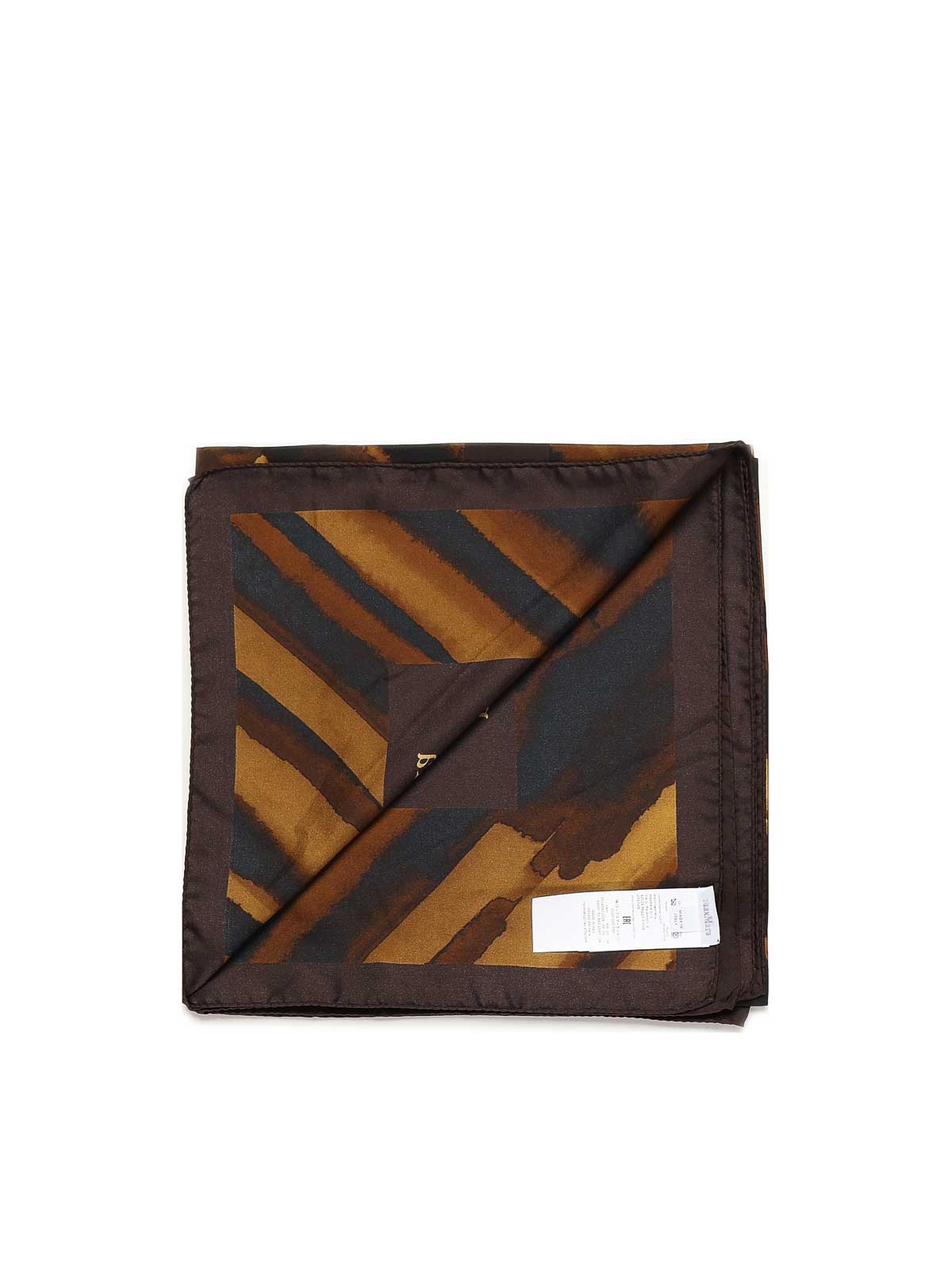 Max Mara Selim Printed Silk Shawl In Brown