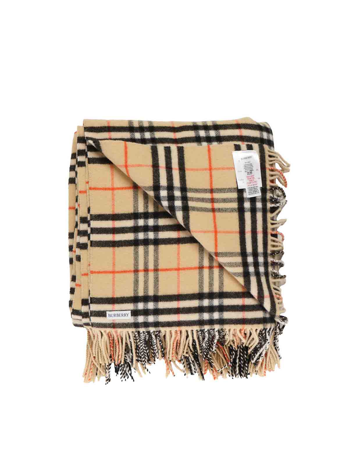 Burberry Check Blanket In Multi