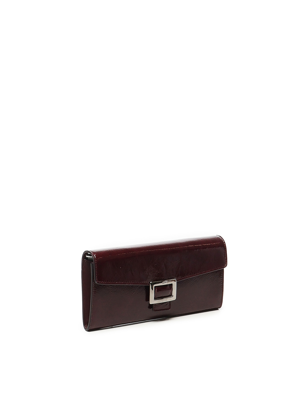Roger Vivier Belle Vivier Wallet With Chain In Red