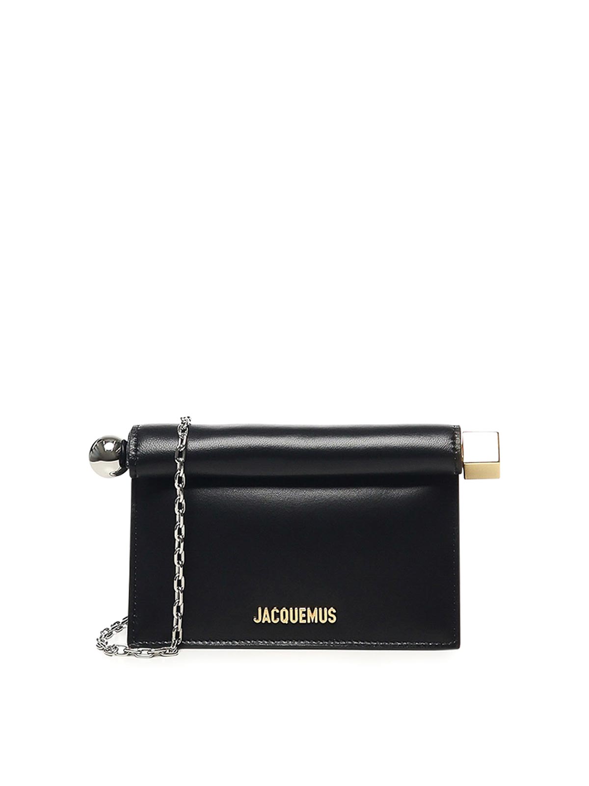 Jacquemus Women's La Pochette Rond Carre Bag In Black