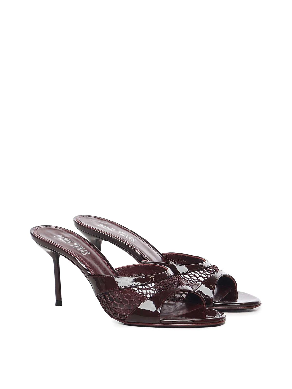 Paris Texas Lidia Patent Leather Mule In Black