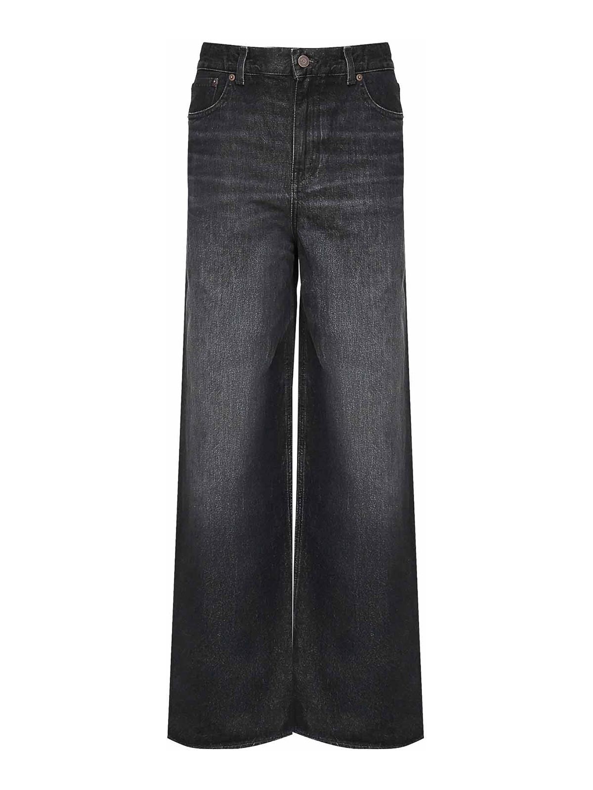 Chloé Wide-leg Denim Jeans In Gray