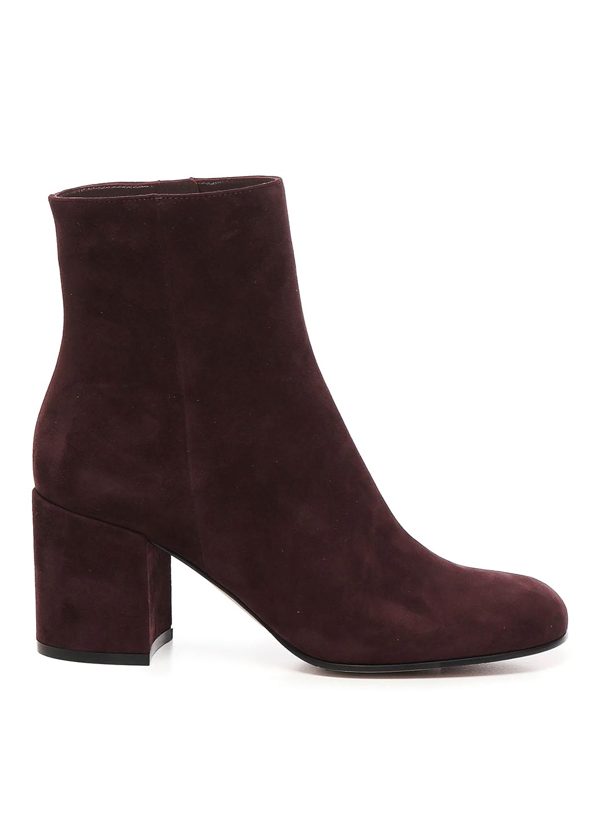 Gianvito Rossi Joelle Ankle Boots In Burgundy