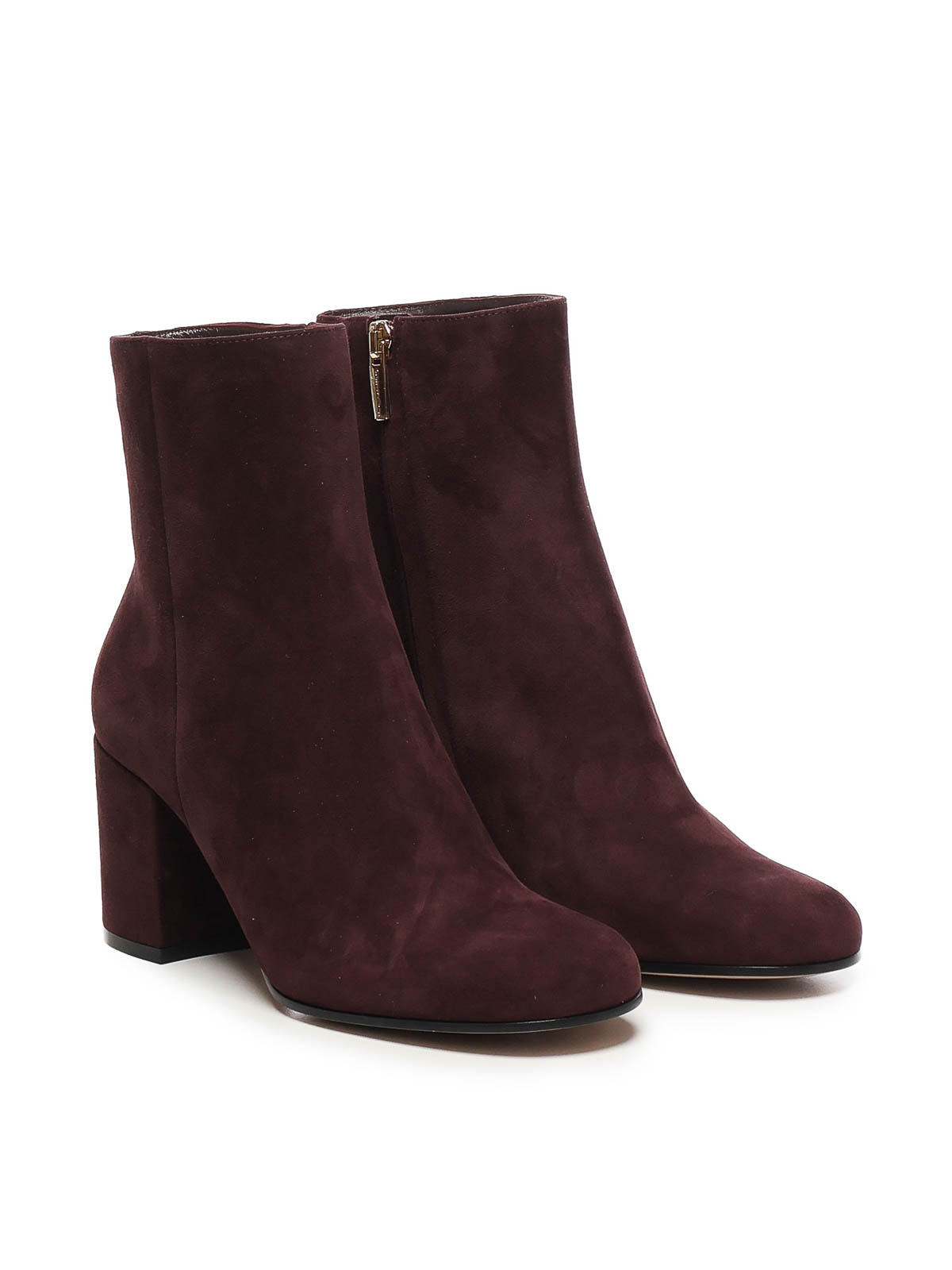Gianvito Rossi Joelle Ankle Boots In Burgundy