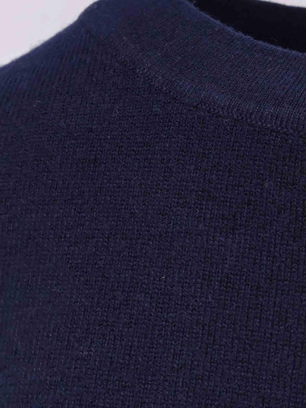 Alessandro Aste Moldova Sweater In Merino Wool And Cashmere In Blue