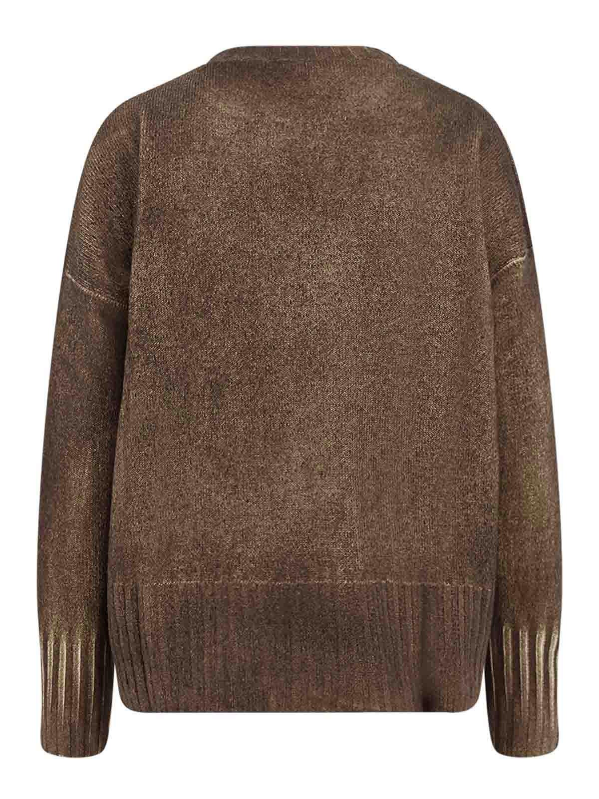 Alessandro Aste Zambira Sweater In Merino Wool And Cashmere In Gold