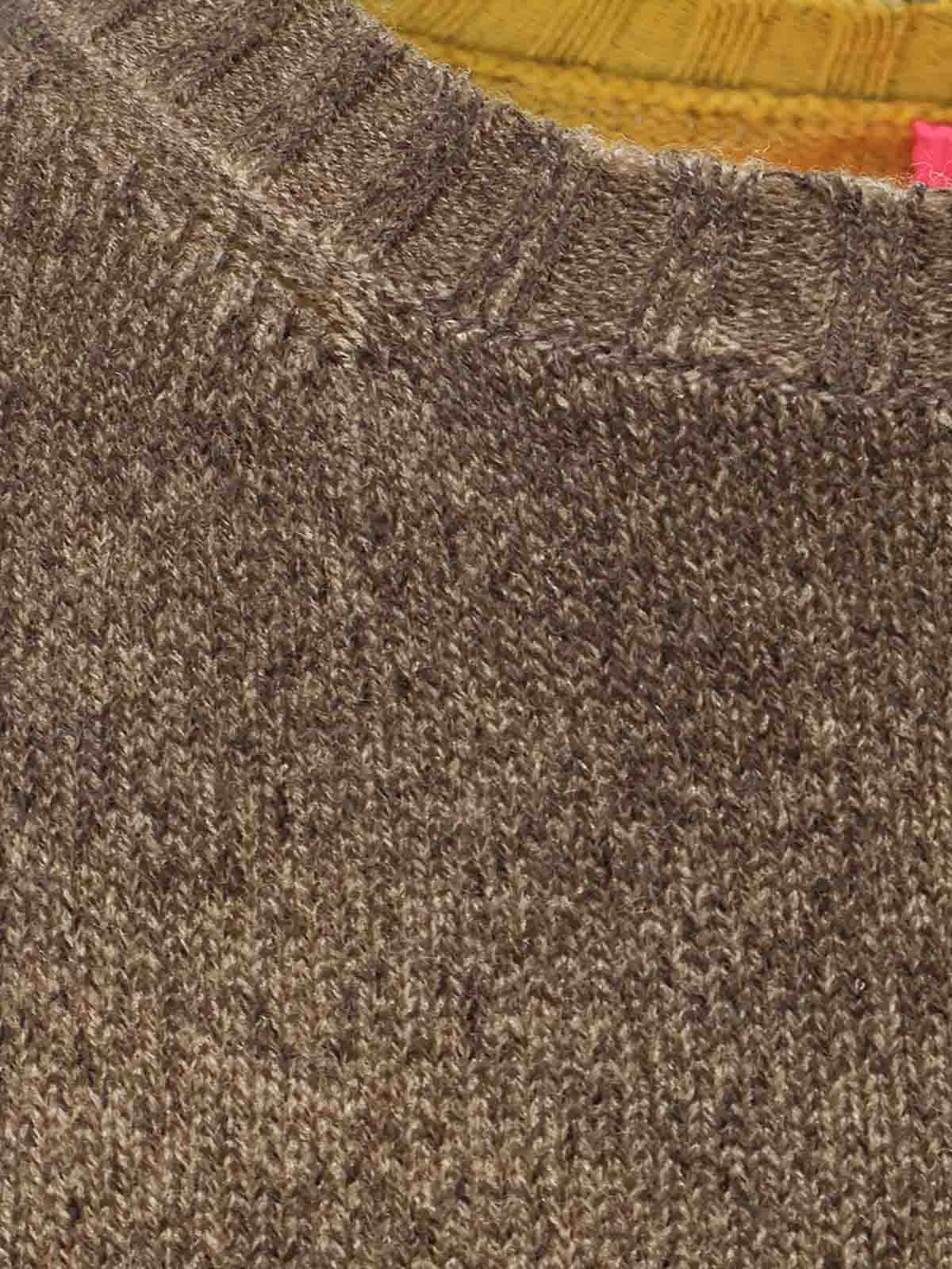 Alessandro Aste Zambira Sweater In Merino Wool And Cashmere In Gold