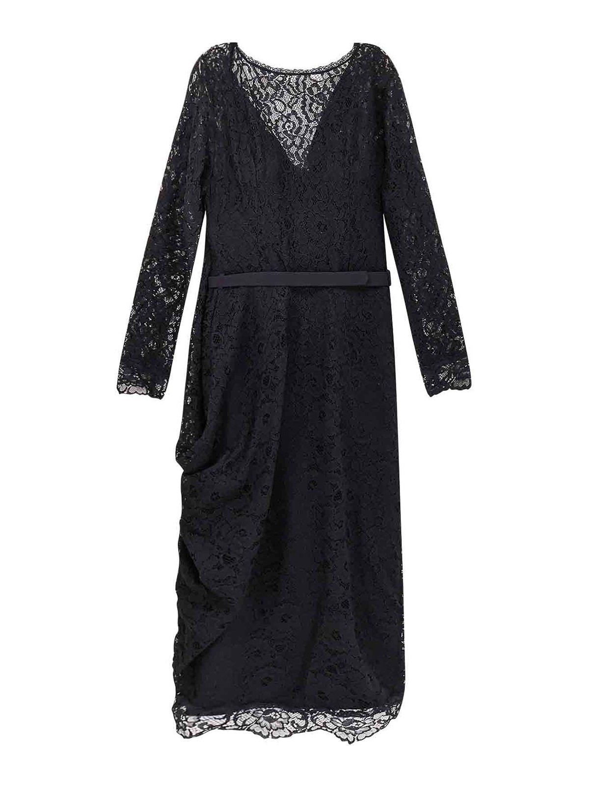 Chiara Boni La Petite Robe Ginogi Lace Midi Dress In Black