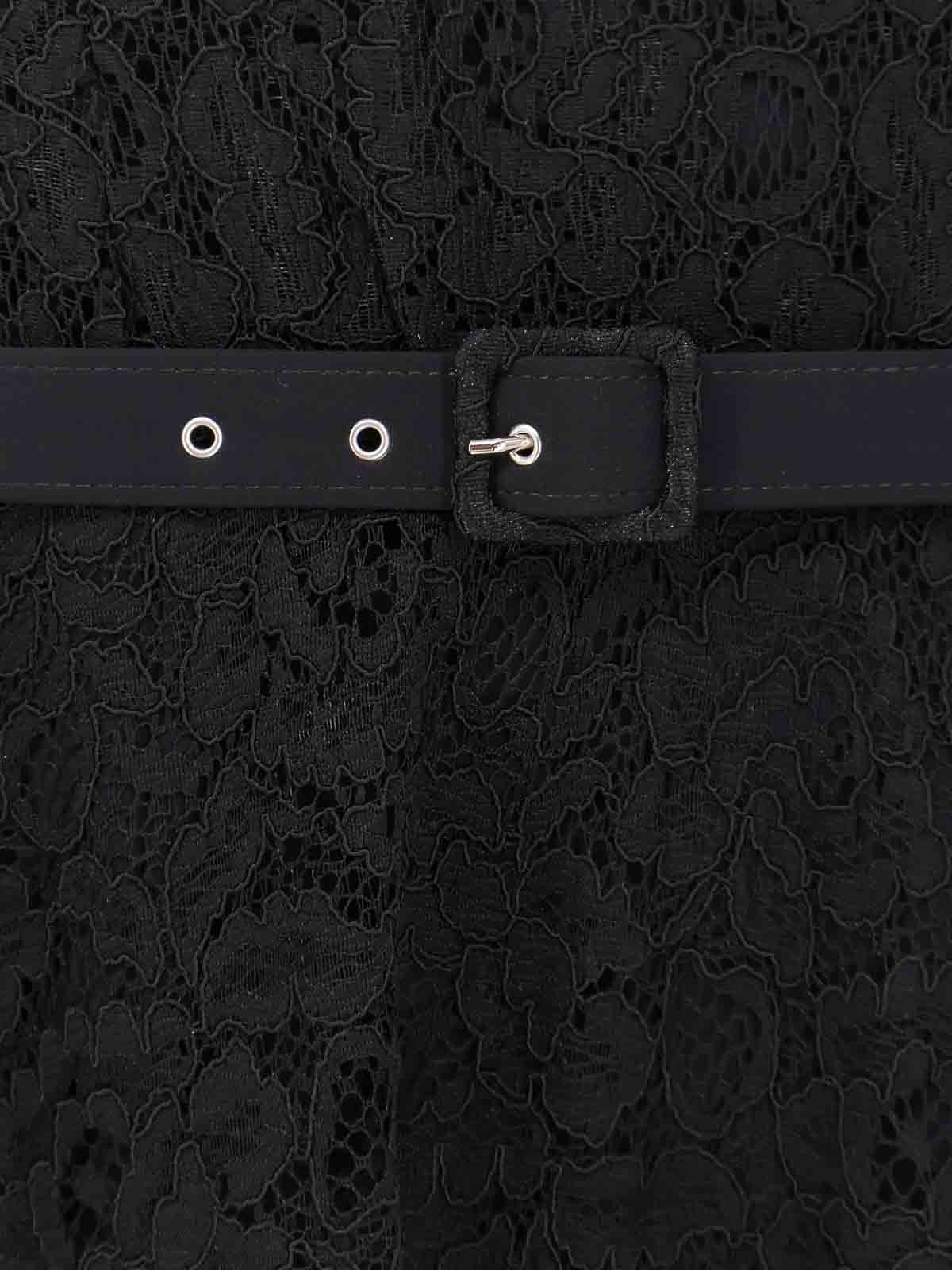 Chiara Boni La Petite Robe Ginogi Lace Midi Dress In Black