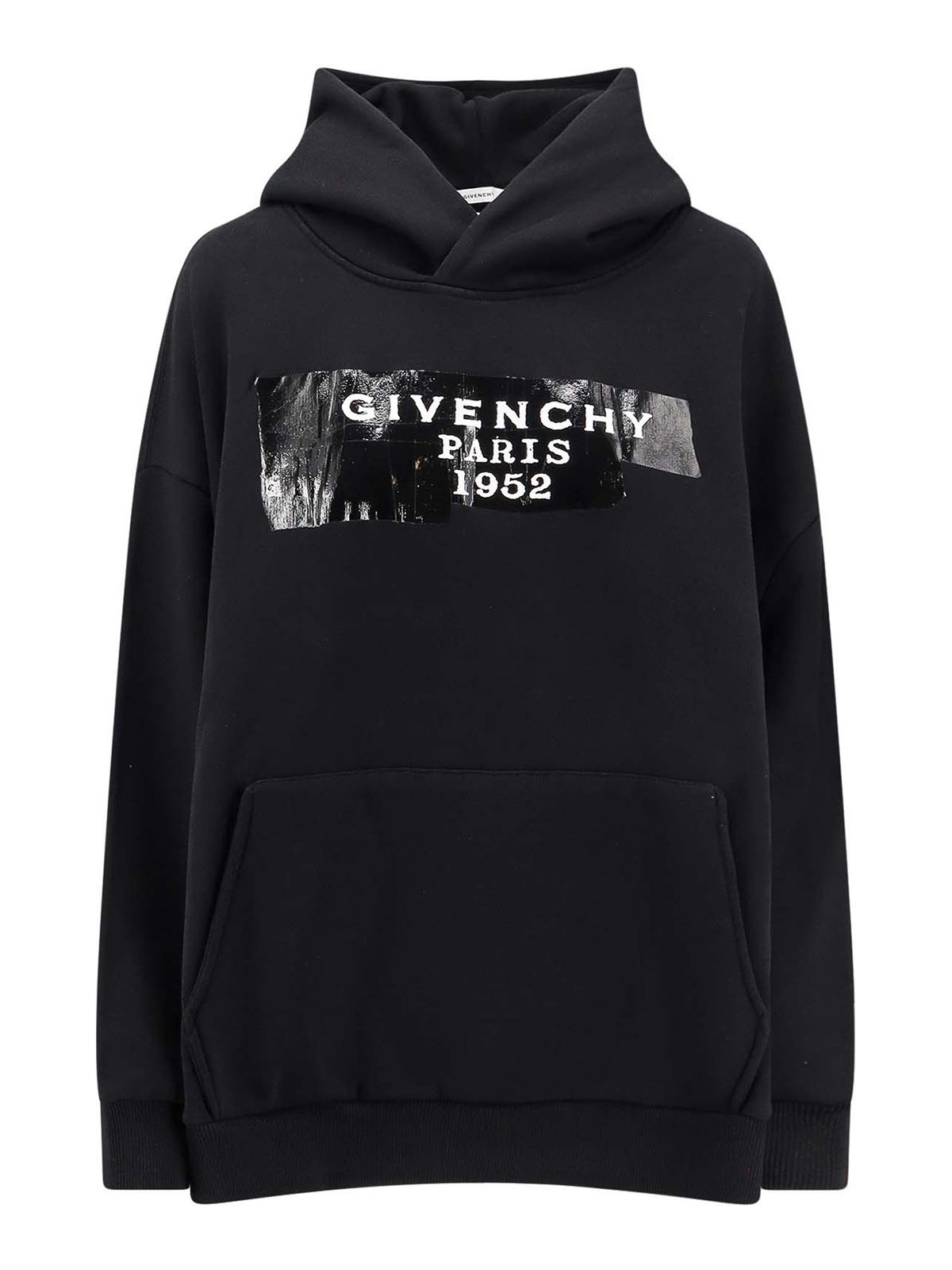 Givenchy Cotton Sweatshirt With Hood In Black