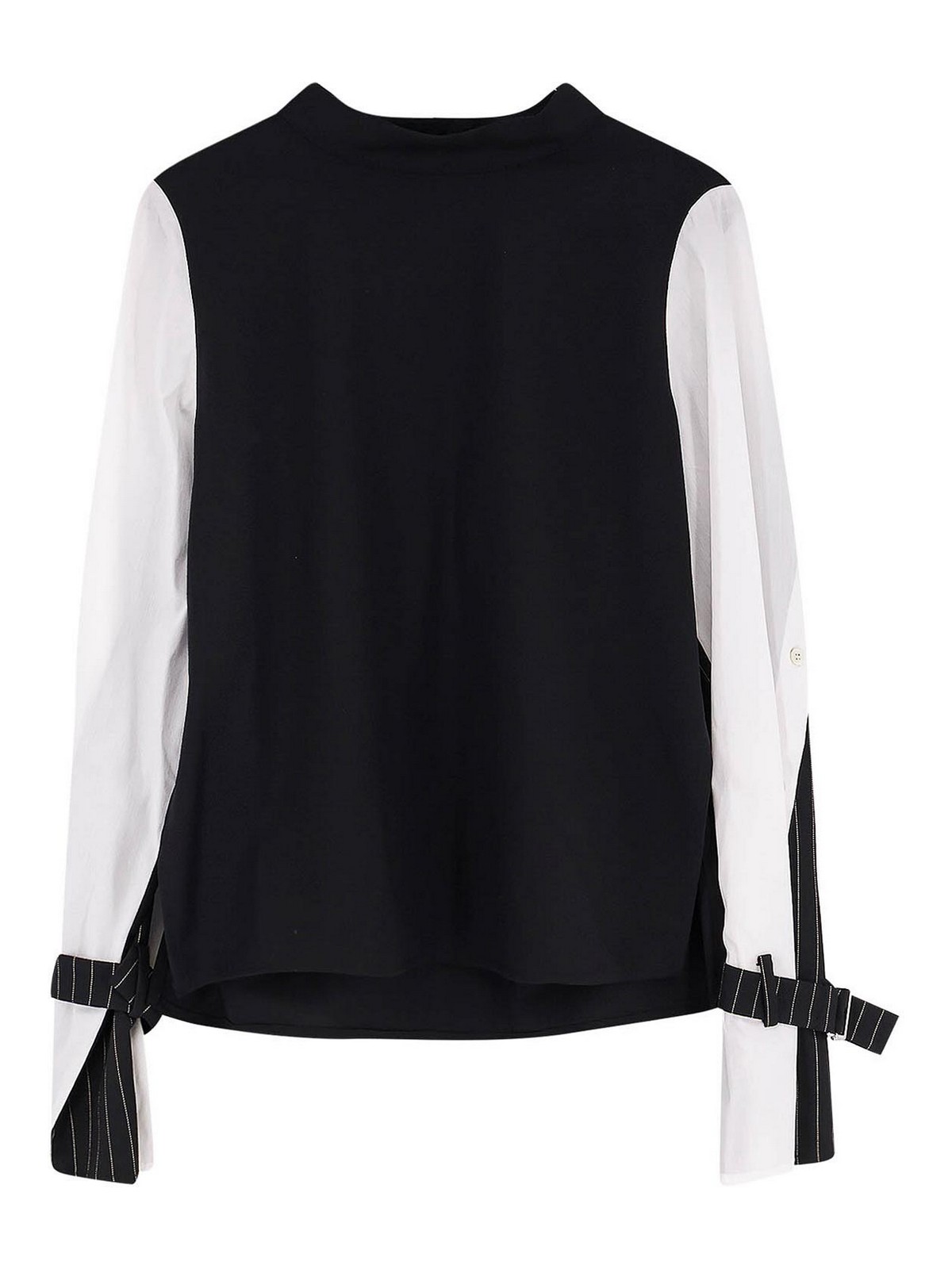 Ixos Pinstripe Buckle Shirt In Black