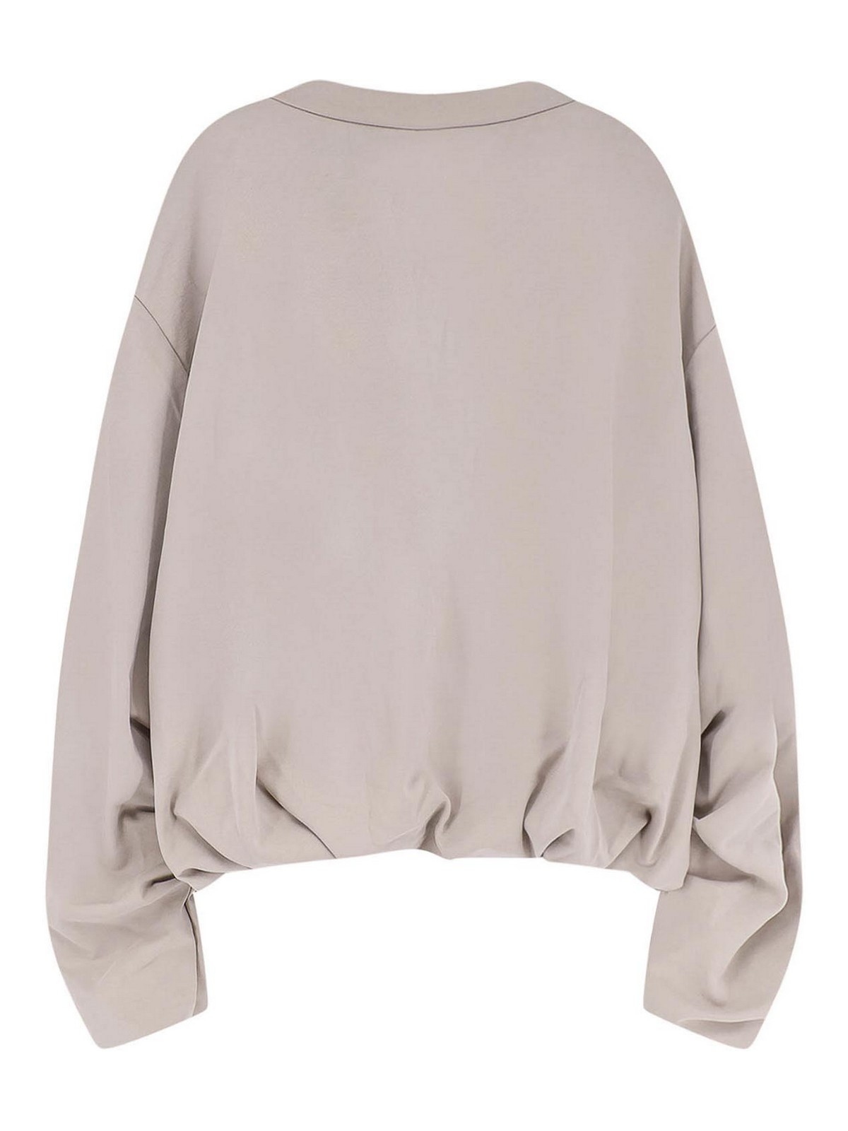 Ixos Crew-neck Long-sleeve Sweatshirt In White