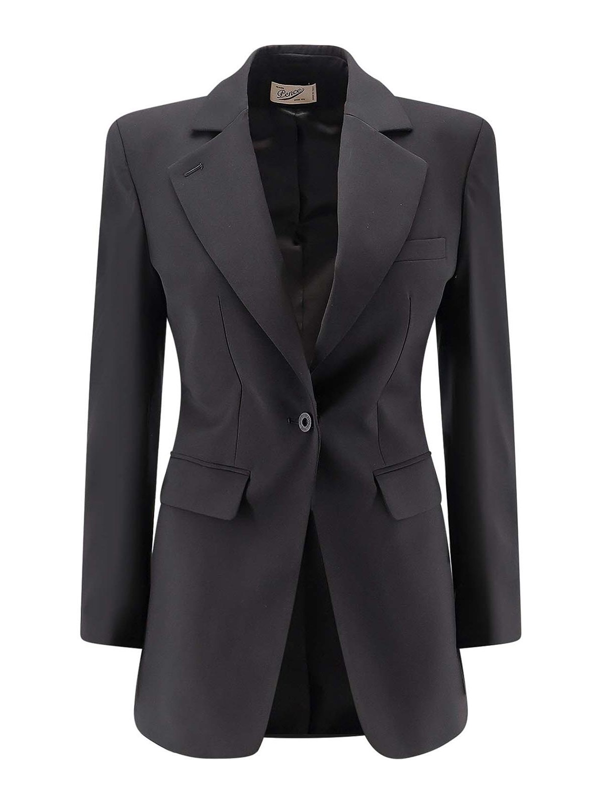 Pence Isabella Blazer In Virgin Wool In Black