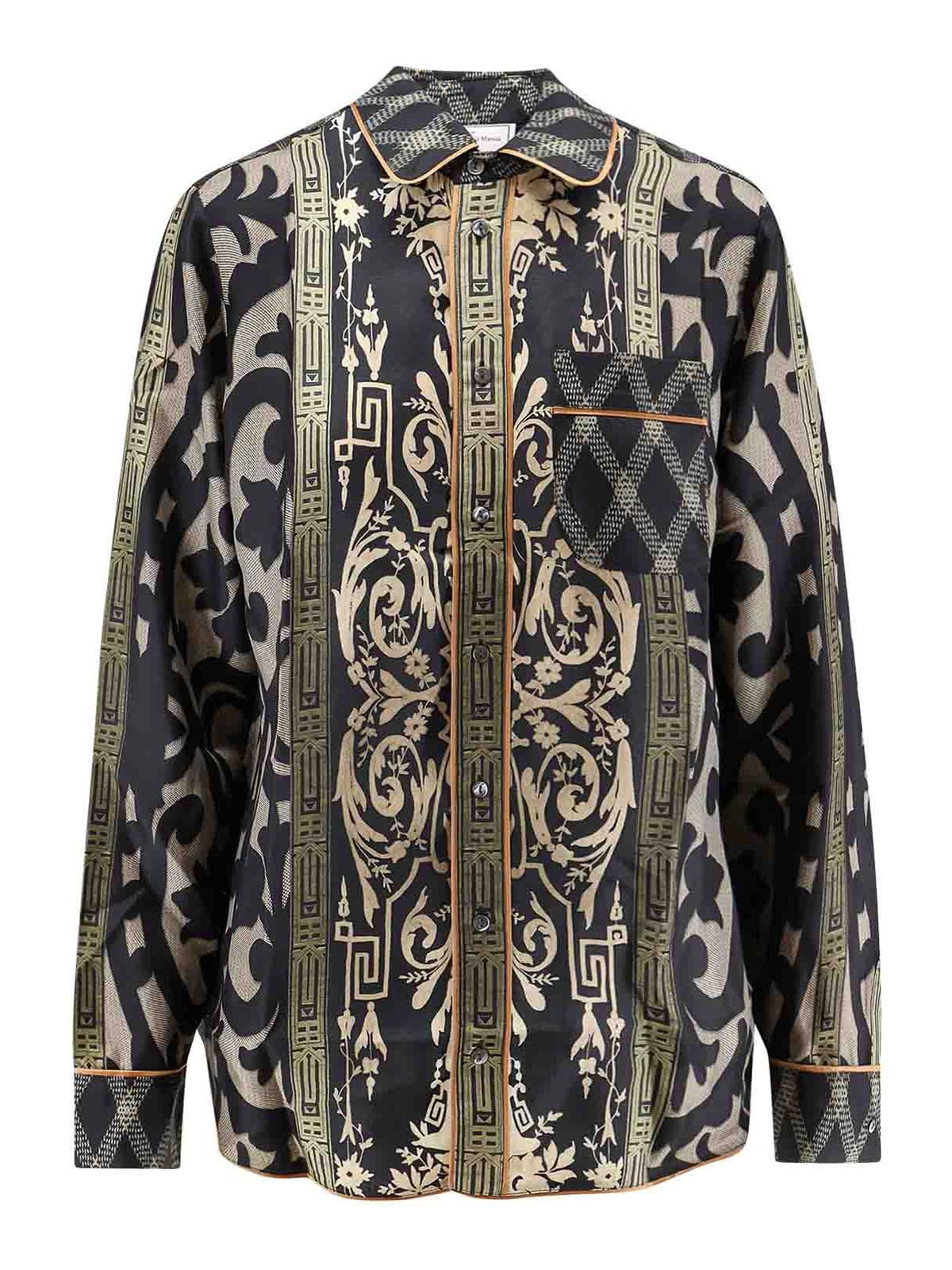 Pierre-louis Mascia Silk Shirt In Multi