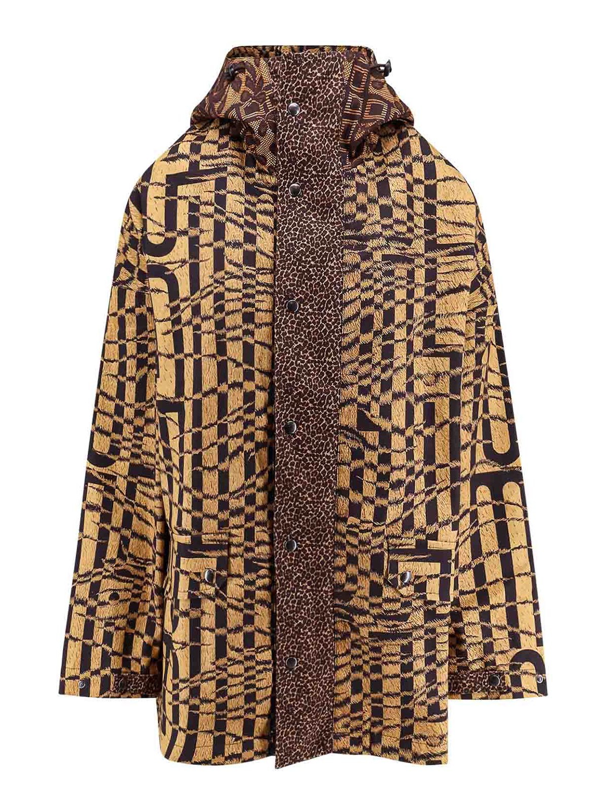 Pierre-louis Mascia Cotton Jacket With Hood In Multi