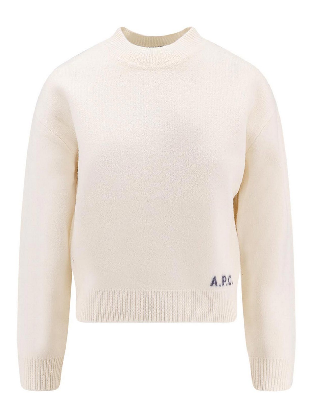 Apc Esther Sweater In Virgin Wool In Sand