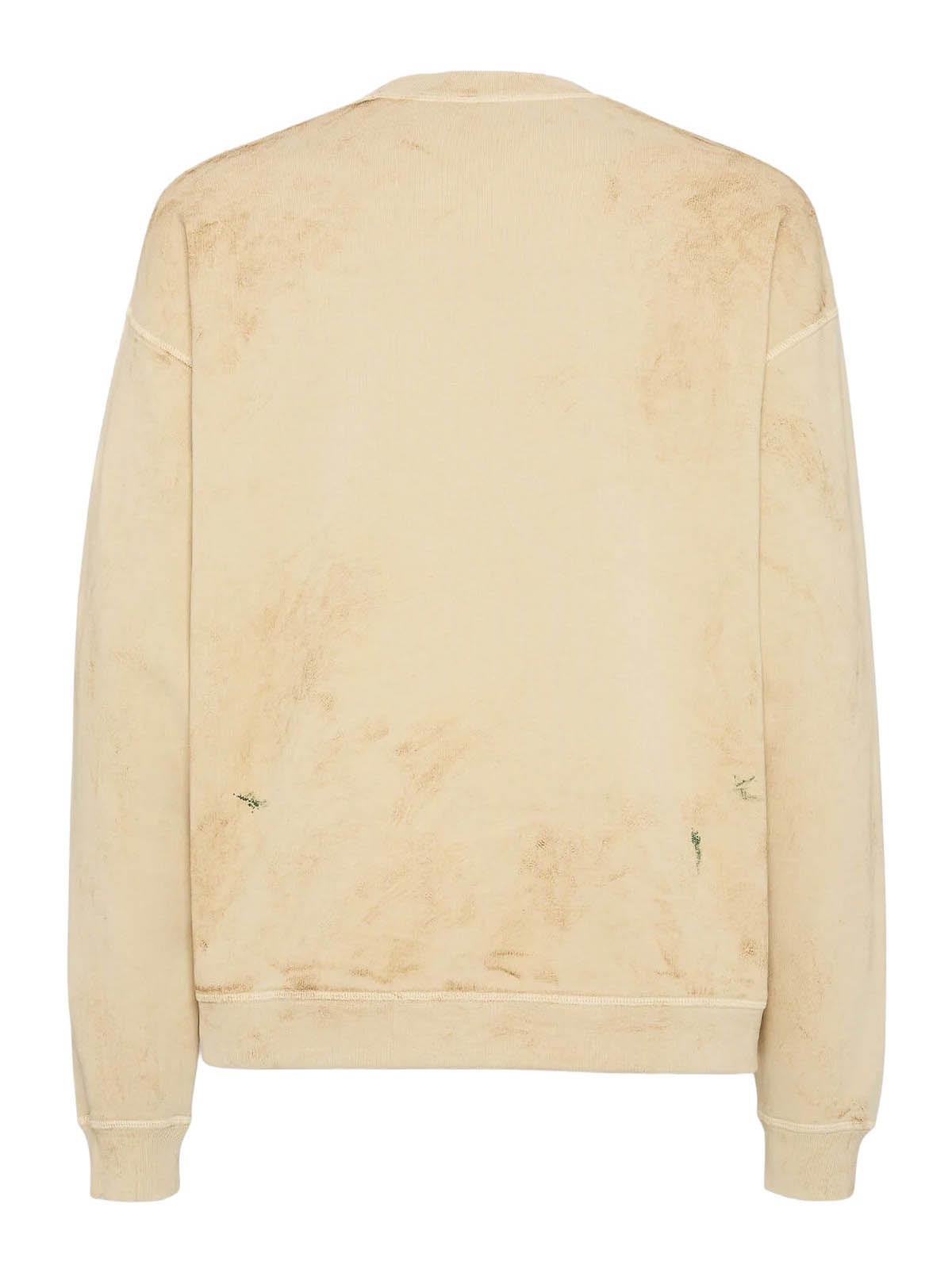 Dsquared2 Brothers Body Shop Patch Distressed Sweatshirt In Silver