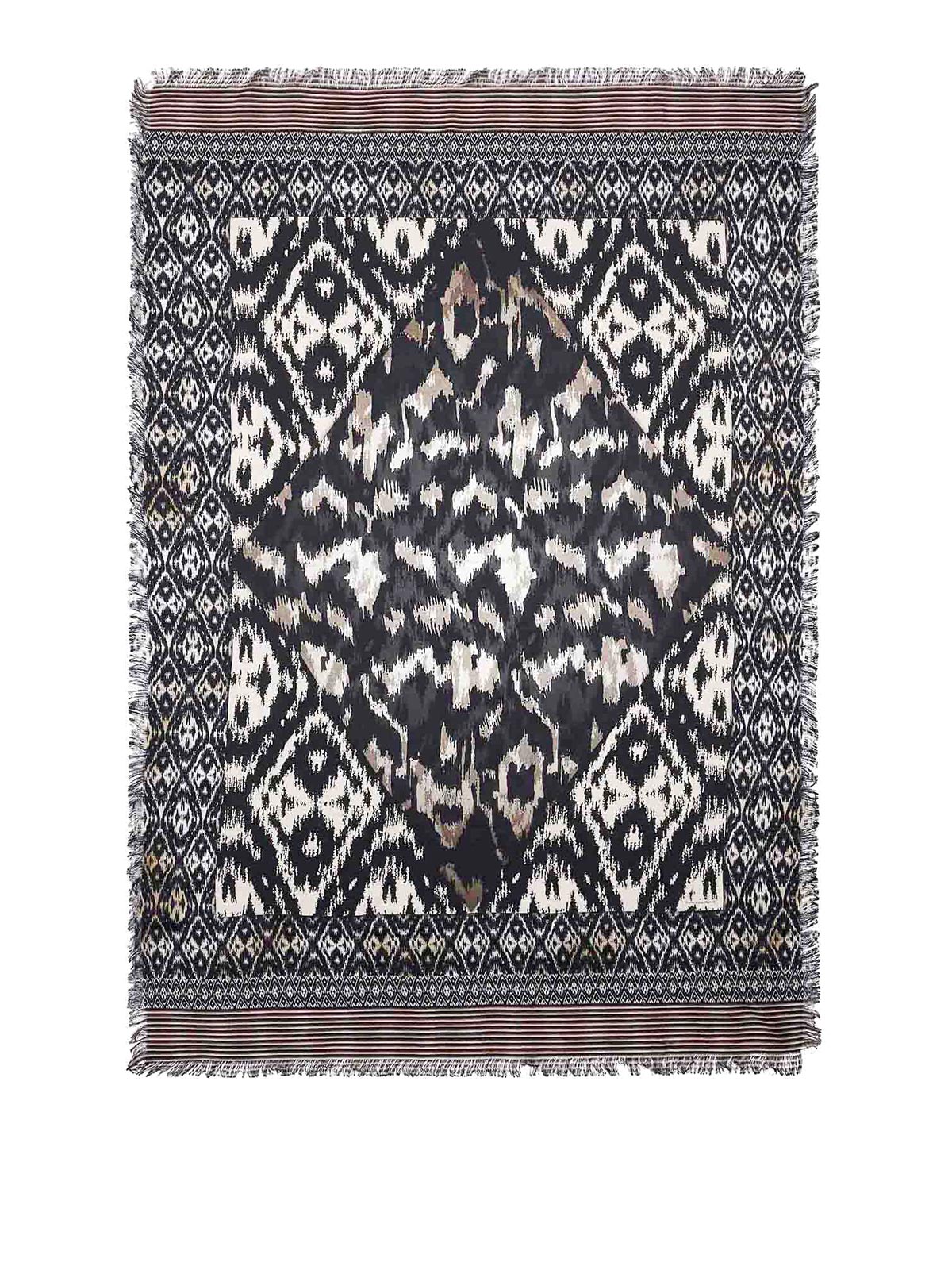 Pierre-louis Mascia Silk Scarf With Print In Multi