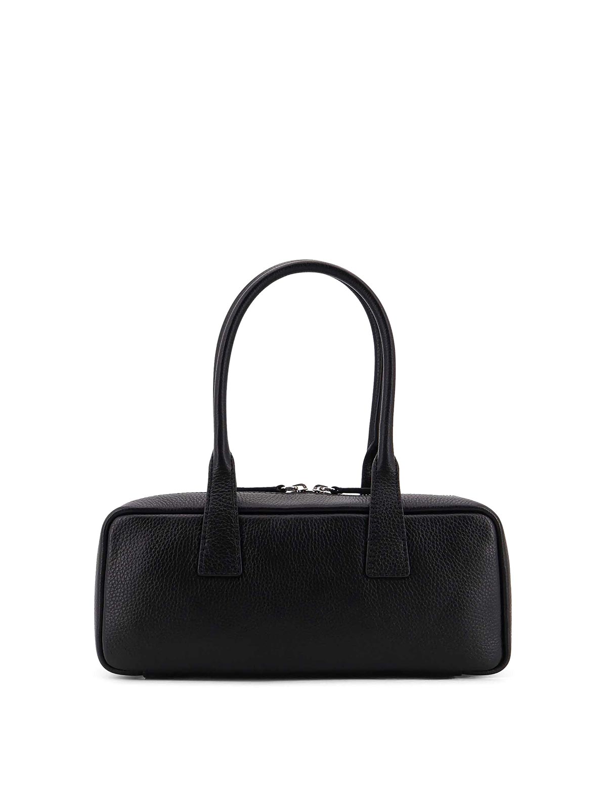 Staud Dude Small Leather Shoulder Bag In Black
