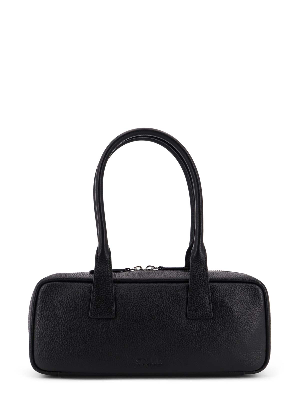 Staud Dude Small Leather Shoulder Bag In Black