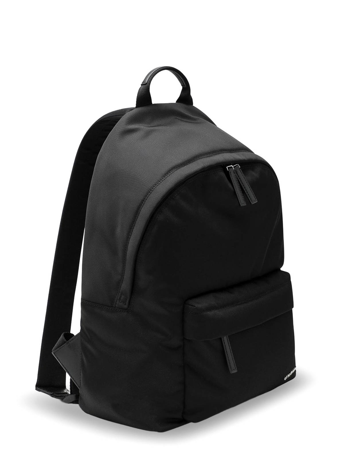 Givenchy Black Backpack With Adjustable Shoulder Straps And Logo On Front In Tech Fabric Man In Black