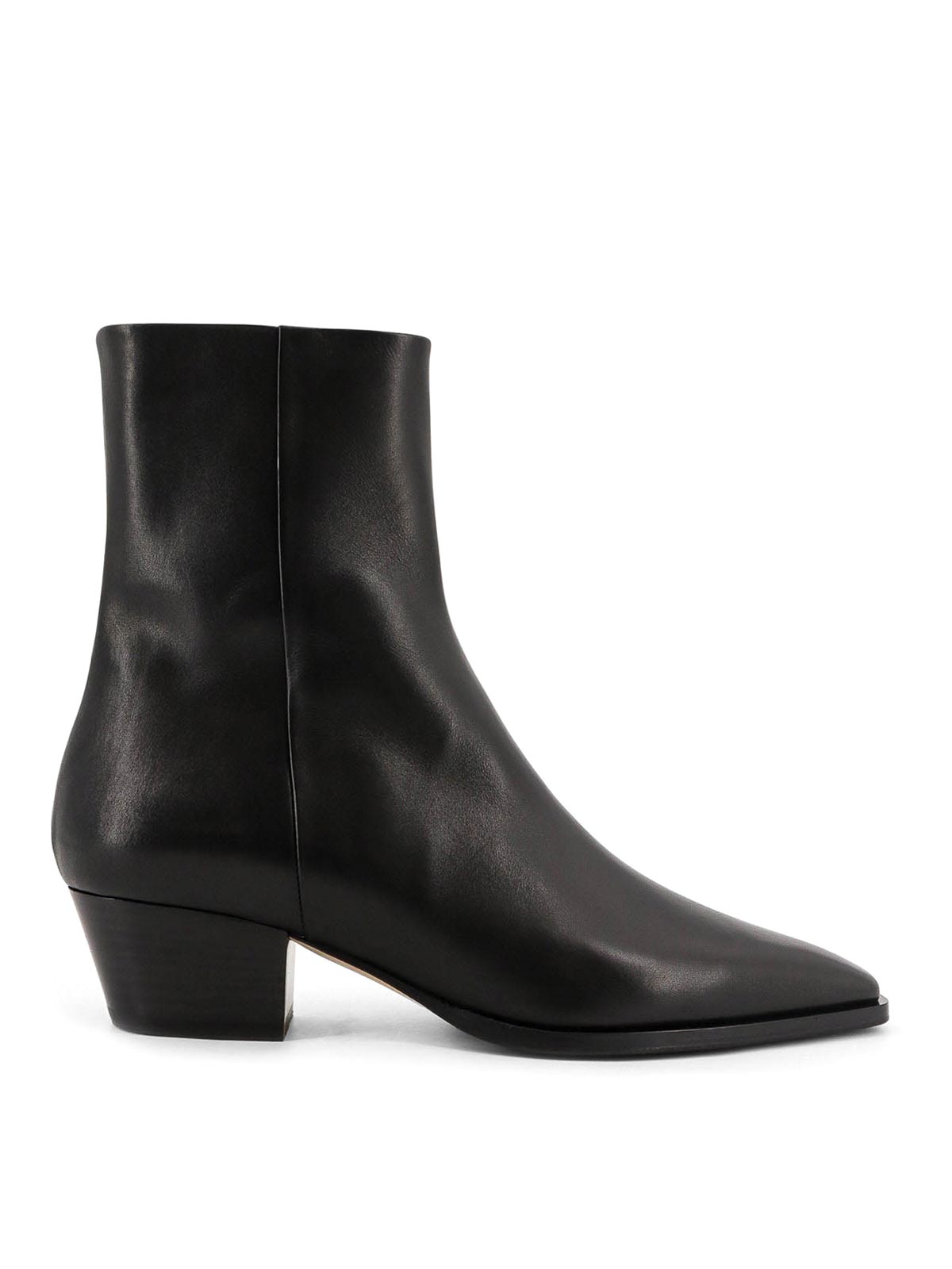Aeyde Baba Leather Boots In Black