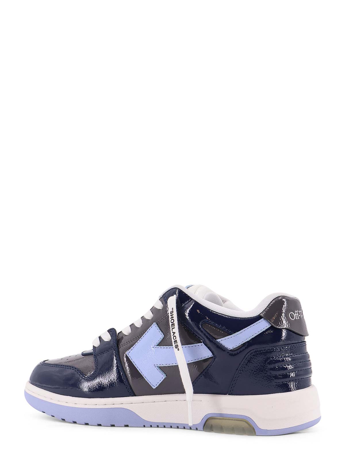 Off-white Ooo Patent Lea Low-top Patent Leather Sneakers In Multi