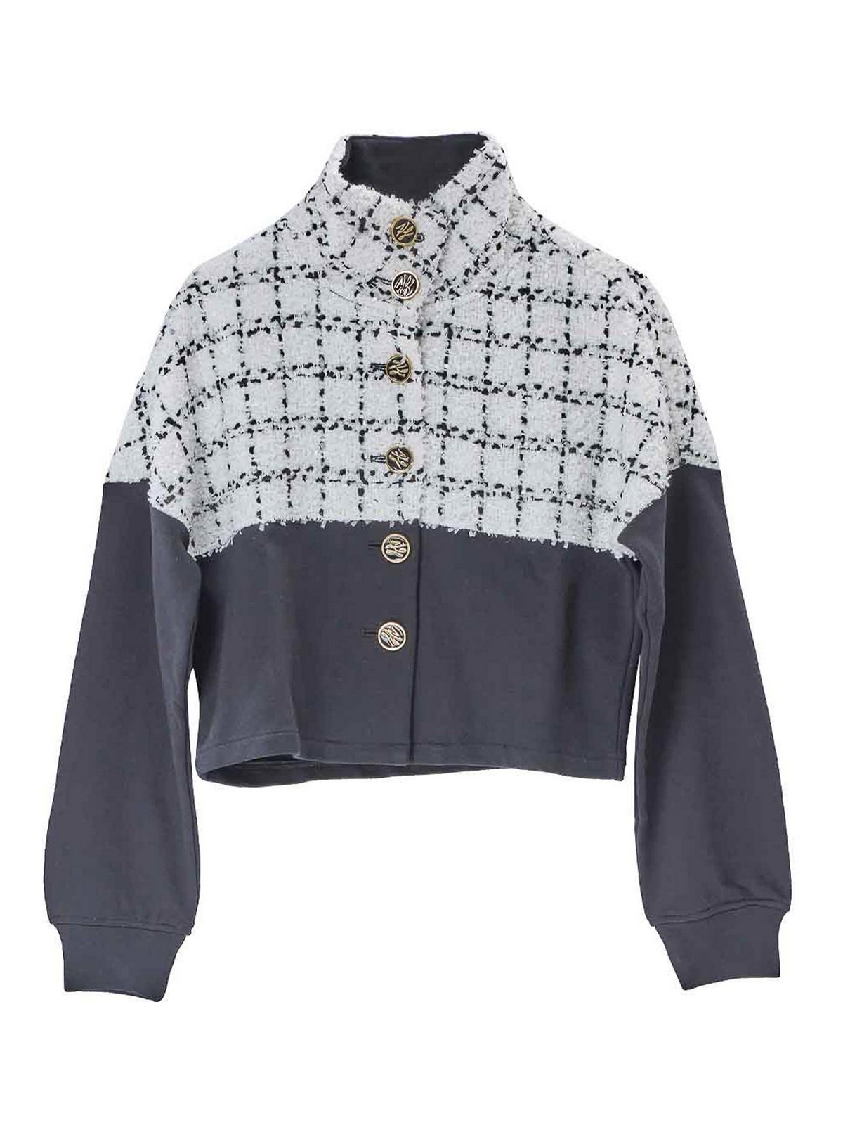 Karl Lagerfeld Boucl Mix Jacket In White