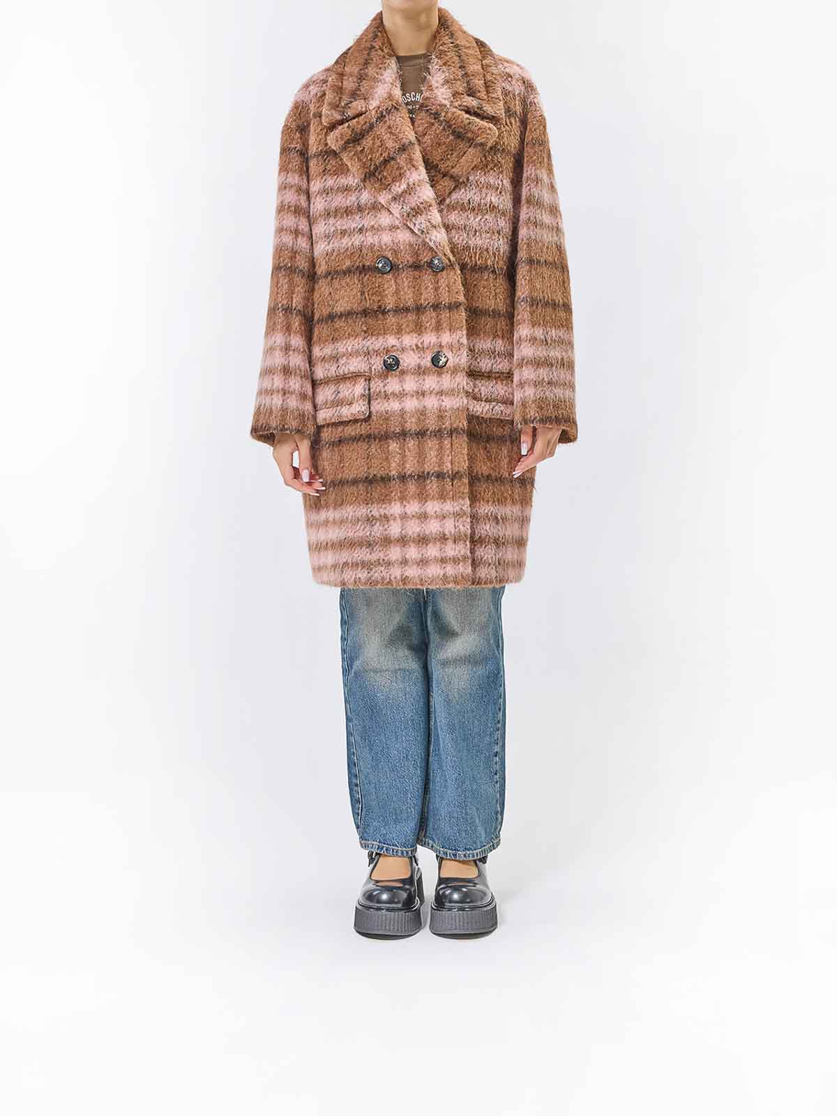 Moschino Tartan Cappotto In Multi