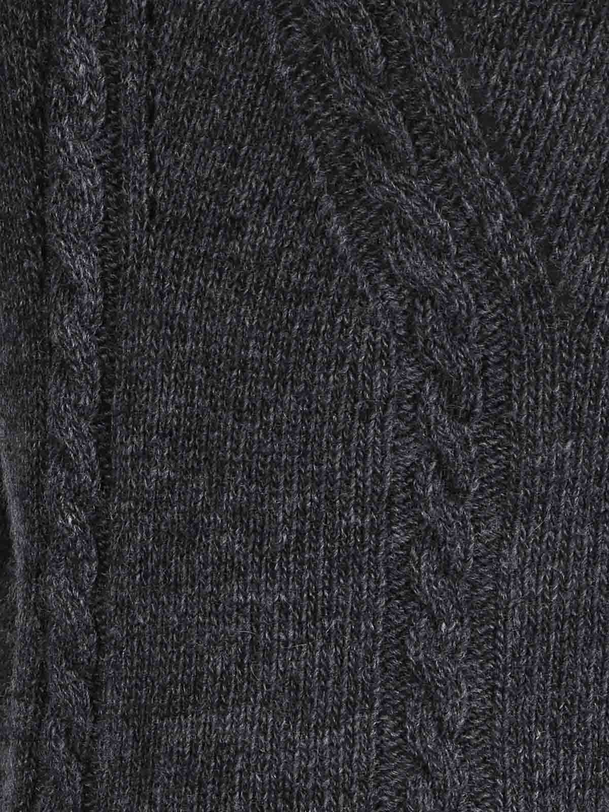 Ermanno Scervino Long Sleeve High Neck Sweater In Multi