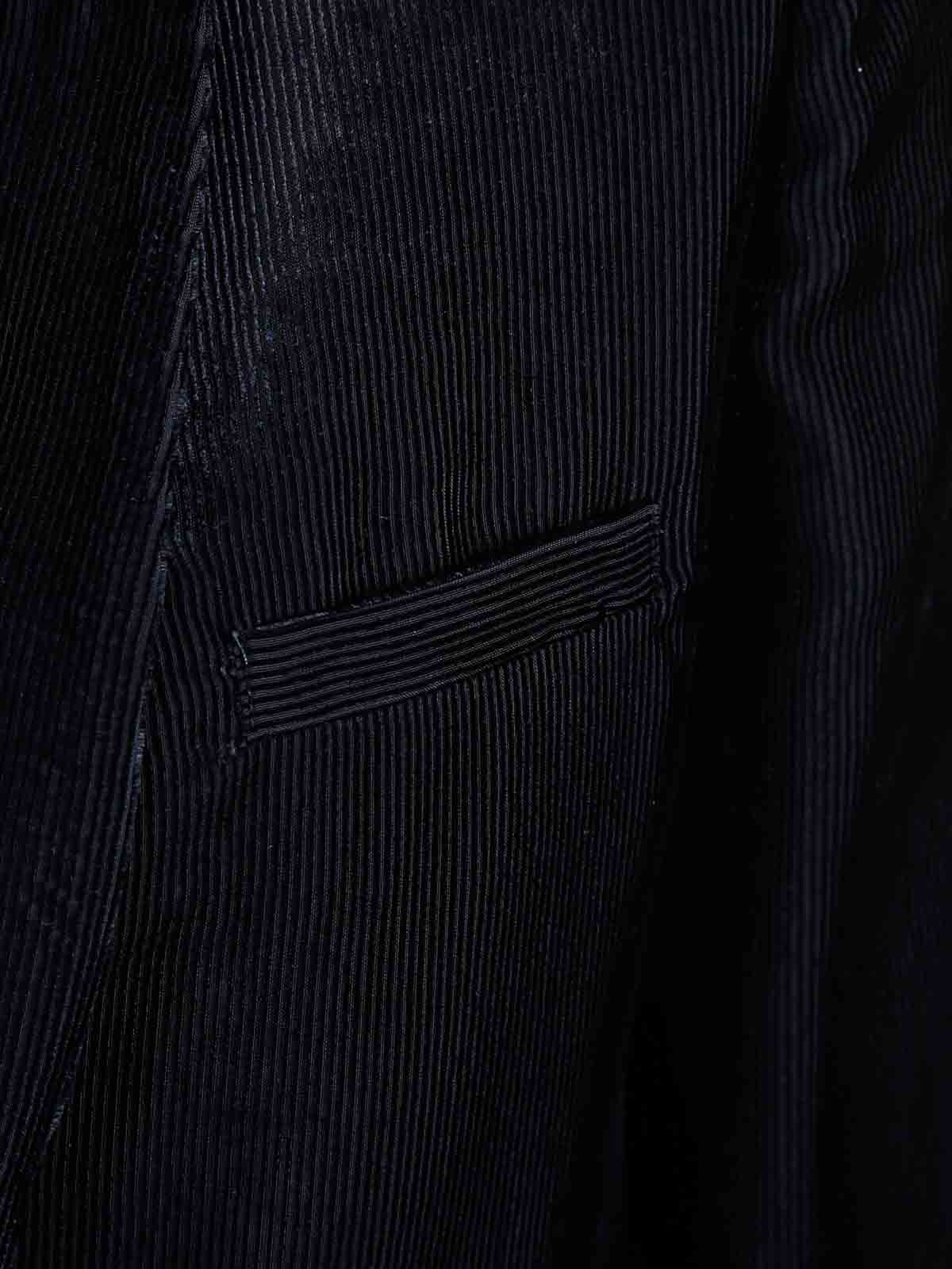 Forte Forte Fluid Chic Velvet Essential Jacket In Blue