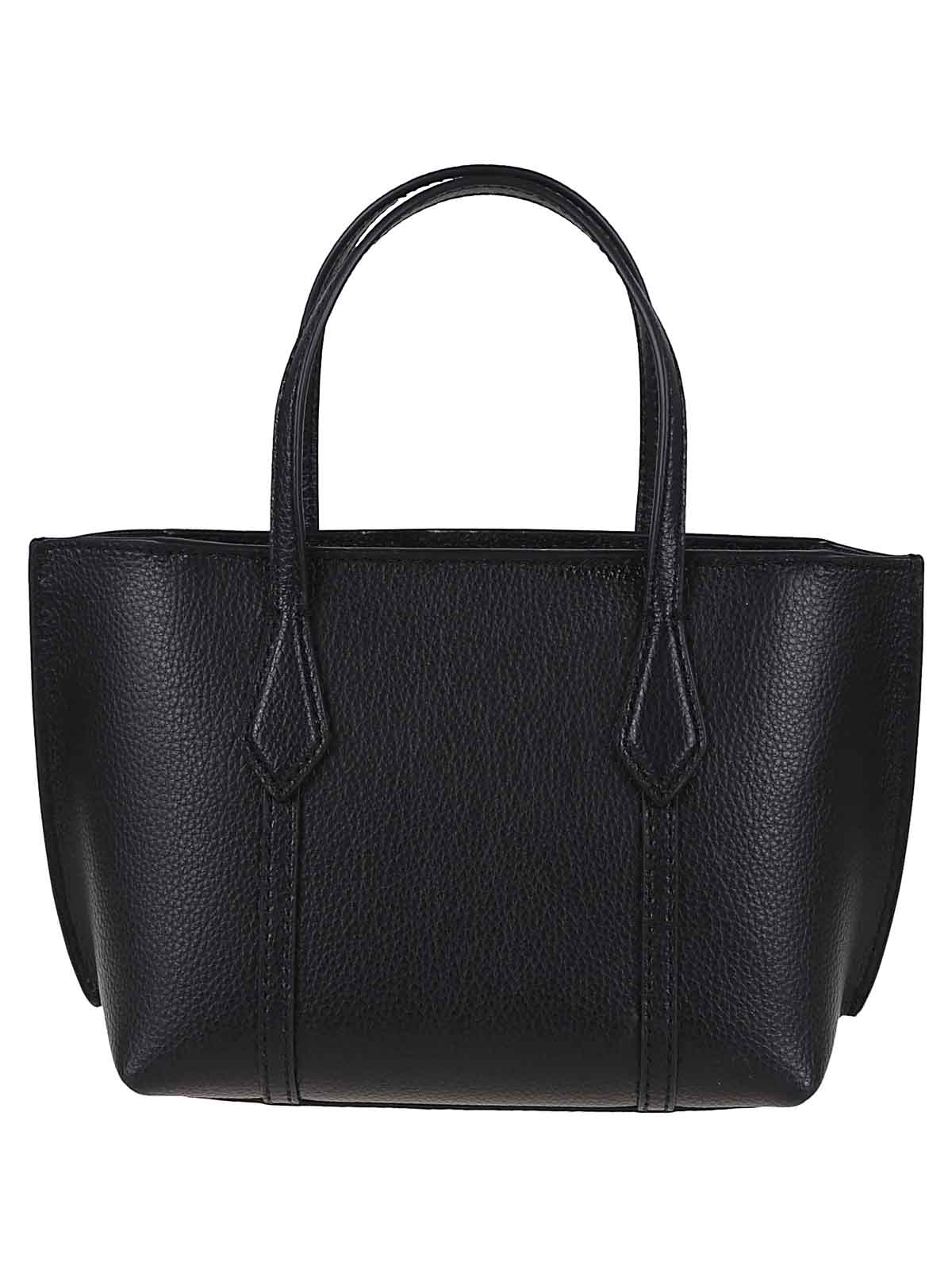 Tory Burch Perry Mini Tote In Black