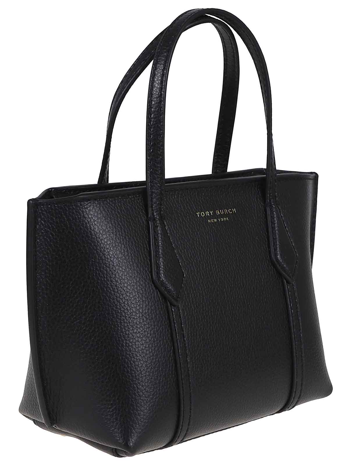 Tory Burch Perry Mini Tote In Black